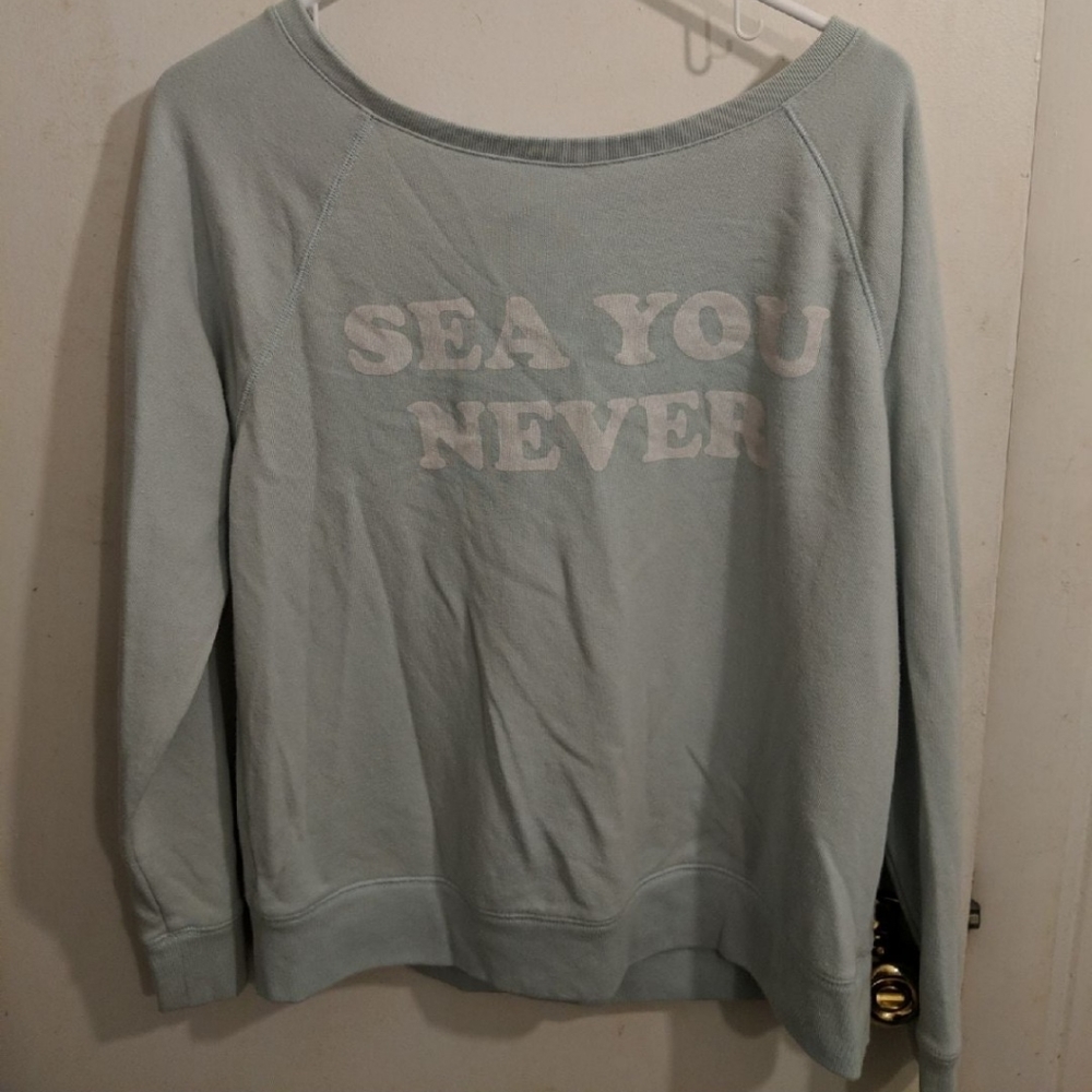 PINK Teal sweatshirt